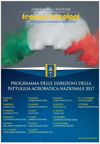 programma frecce tricolori 2017