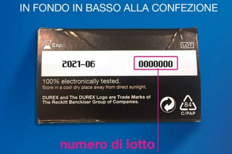 preservativi lotto