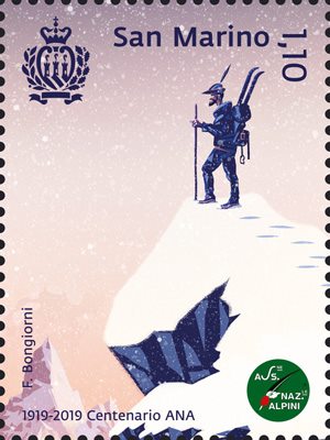 francobollo alpini