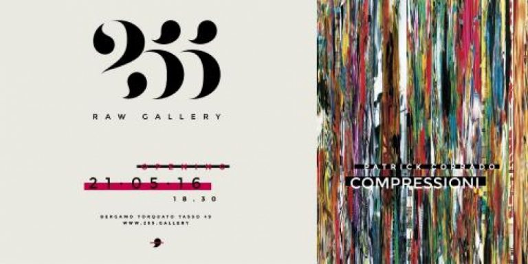 mostra corrado Bergamo, nasce 255 Raw Gallery