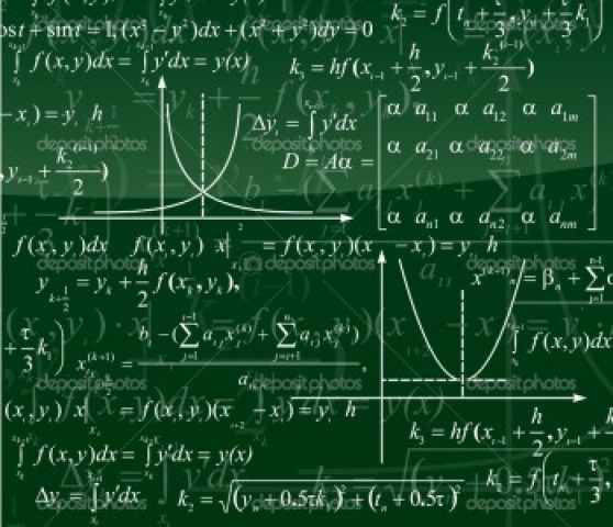 Lavagna con formule matematiche Lavagna con formule matematiche