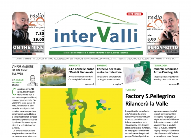 INTERVALLI NUMERO 4 APRILE 2017
