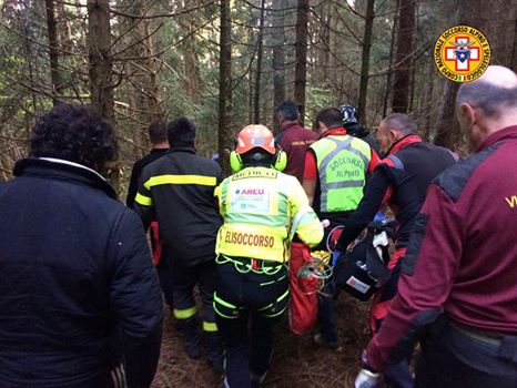 Intervento soccorso alpino Ossimo