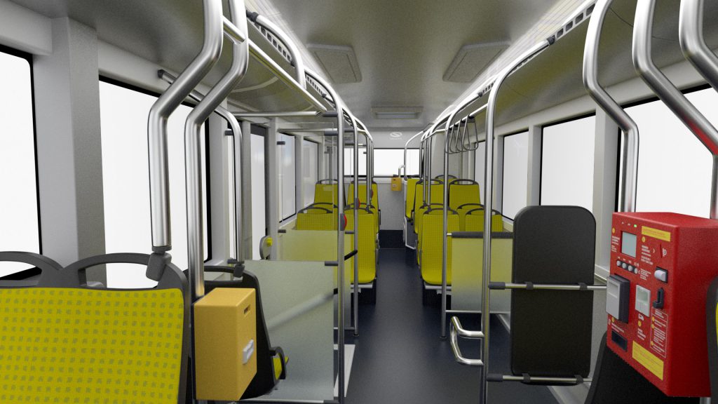 Interni autobus elettrico Solaris Linea C 1 Interni autobus elettrico Solaris Linea C 1