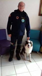 Mirco Gallina e il cane Zorro