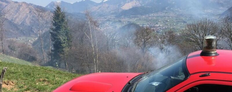 incendio Val Cavallina incendio Val Cavallina