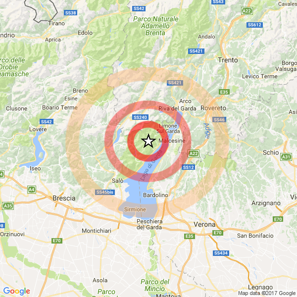 terremoto garda