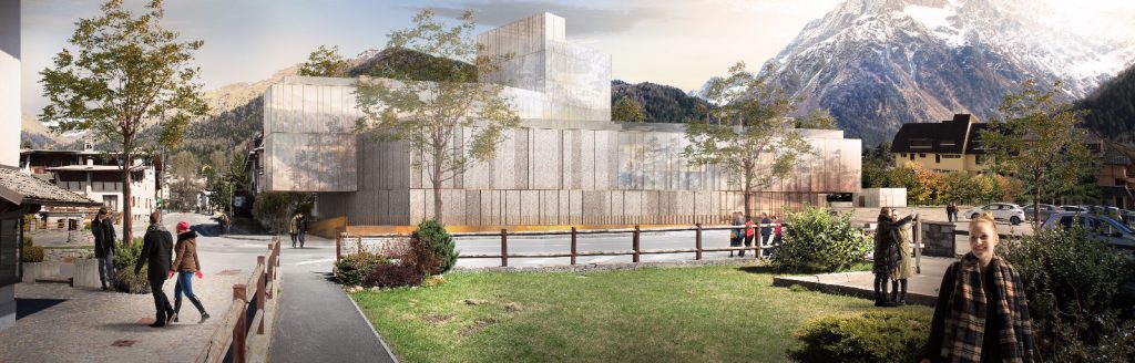 Rendering Centro termale wellness Ponte di Legno