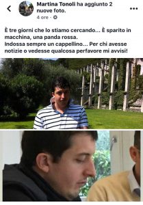 scomparso gargnano pietro ricerche