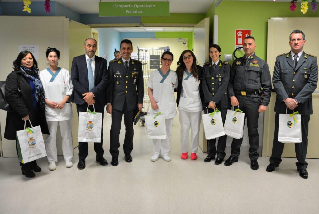 gdf visita ospedale bambini brescia