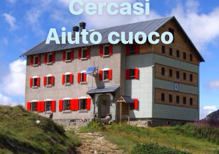 rifugio laghi gemelli cerca aiuto cuoco