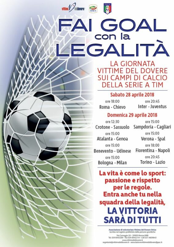 fai goal con la legalita 2018 fai goal con la legalita 2018
