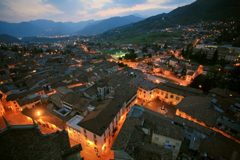 Gandino by Night foto Bonazzi