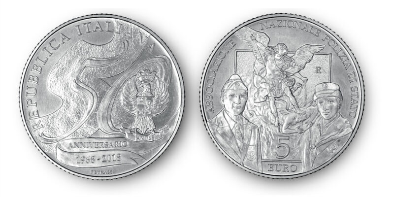 5 euro anniversario associazione polizia stato 5 euro anniversario associazione polizia stato