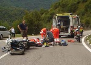 Incidente moto Coste