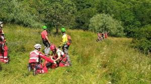 biker soccorso montagna