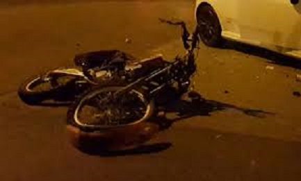 Incidente moto notte