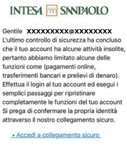 truffe online banca intesa