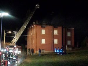 Incendio casa Montecchio