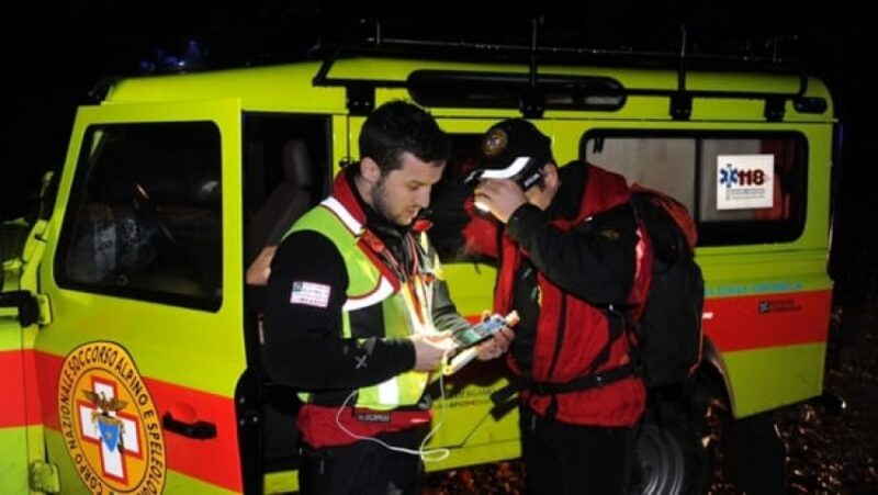 Soccorso alpino notte