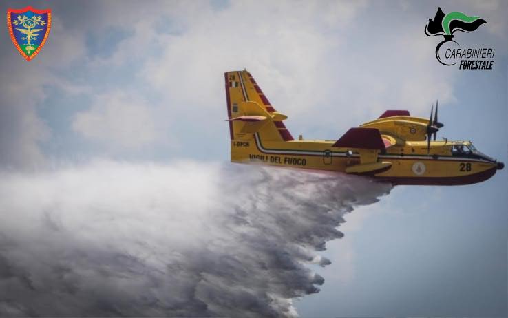 incendio parco orobie