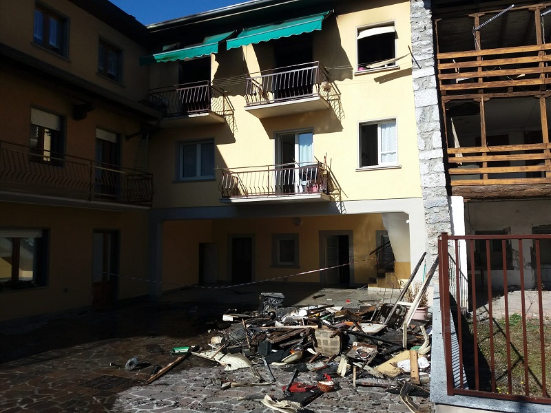 incendio abitazione Rovetta incendio abitazione Rovetta