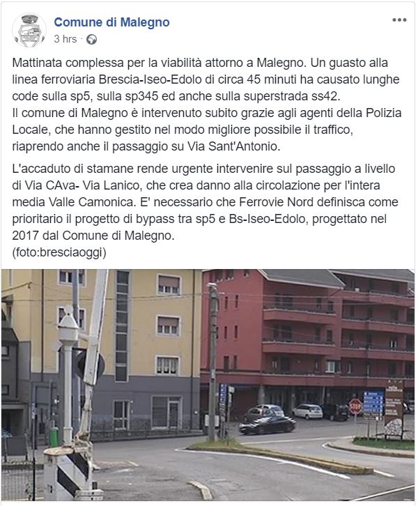 Post comune Malegno