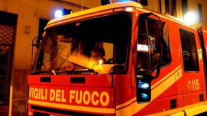 vigili del fuoco di notte