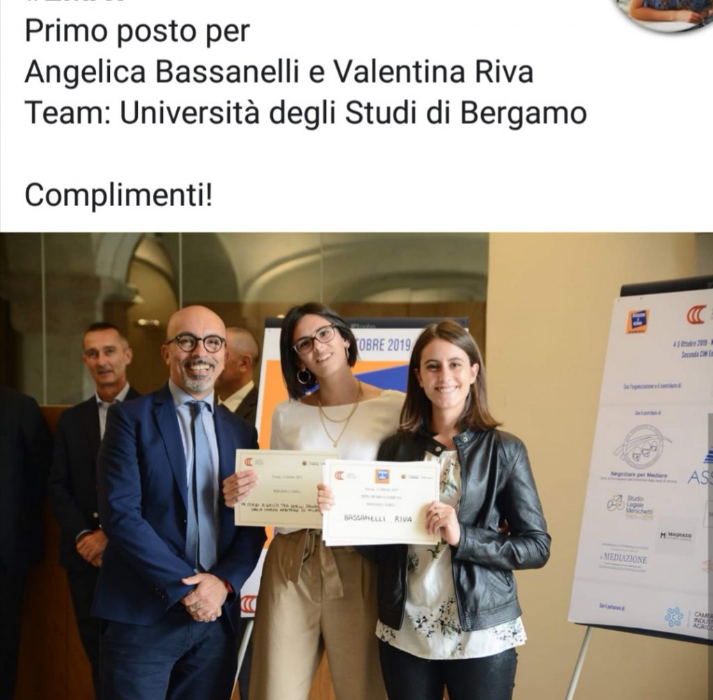 Premio mediazione 2019 unibg Premio mediazione 2019 unibg
