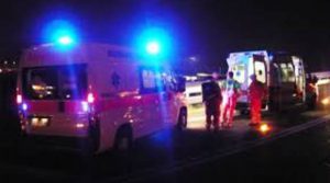 Incidente auytostrada notte