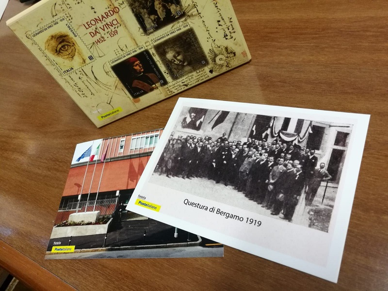 cartoline e timbro postale questura bergamo cartoline e timbro postale questura bergamo