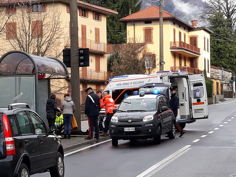 incidente gandino caduta
