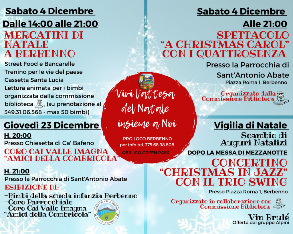 VOLANTINO INIZIATIVE NATALE 2021 VOLANTINO INIZIATIVE NATALE 2021