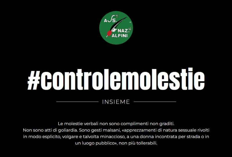 controlemolestie scaled L'Associazione Nazionale Alpini affronta la lotta contro i comportamenti molesti