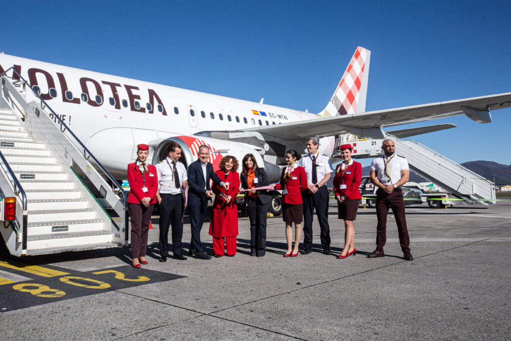 Volotea ha inaugurato il nuovo collegamento tra Oviedo e Milano Bergamo