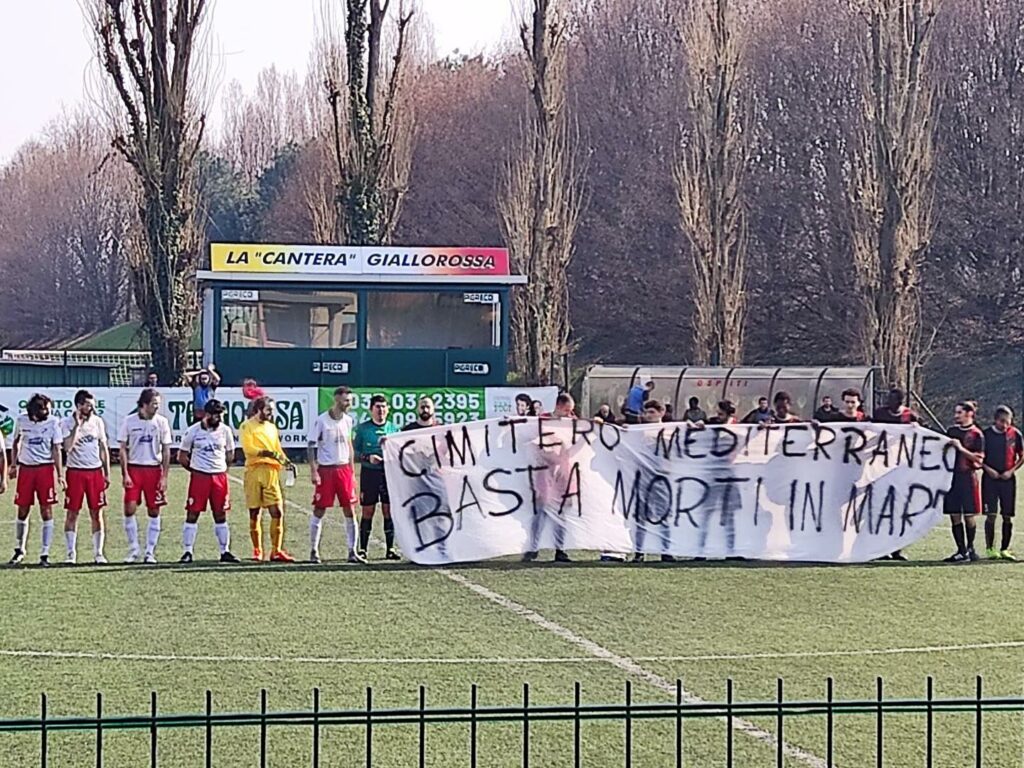 Solidarieta del sindaco di Scanzorosciate alla squadra sanzionata per lo striscione su Cutro Solidarietà del sindaco di Scanzorosciate alla squadra sanzionata per lo striscione su Cutro