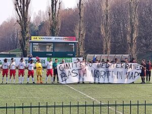 Solidarietà del sindaco di Scanzorosciate alla squadra sanzionata per lo striscione su Cutro