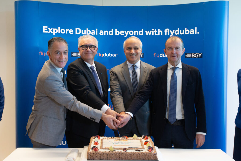 Flydubai lancia i voli per Milano Bergamo con cinque frequenze settimanali