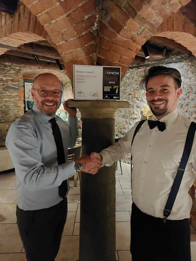 enoteca zanini Enoteca Zanini Osteria vince premio per migliore selezione territoriale di vini irpini