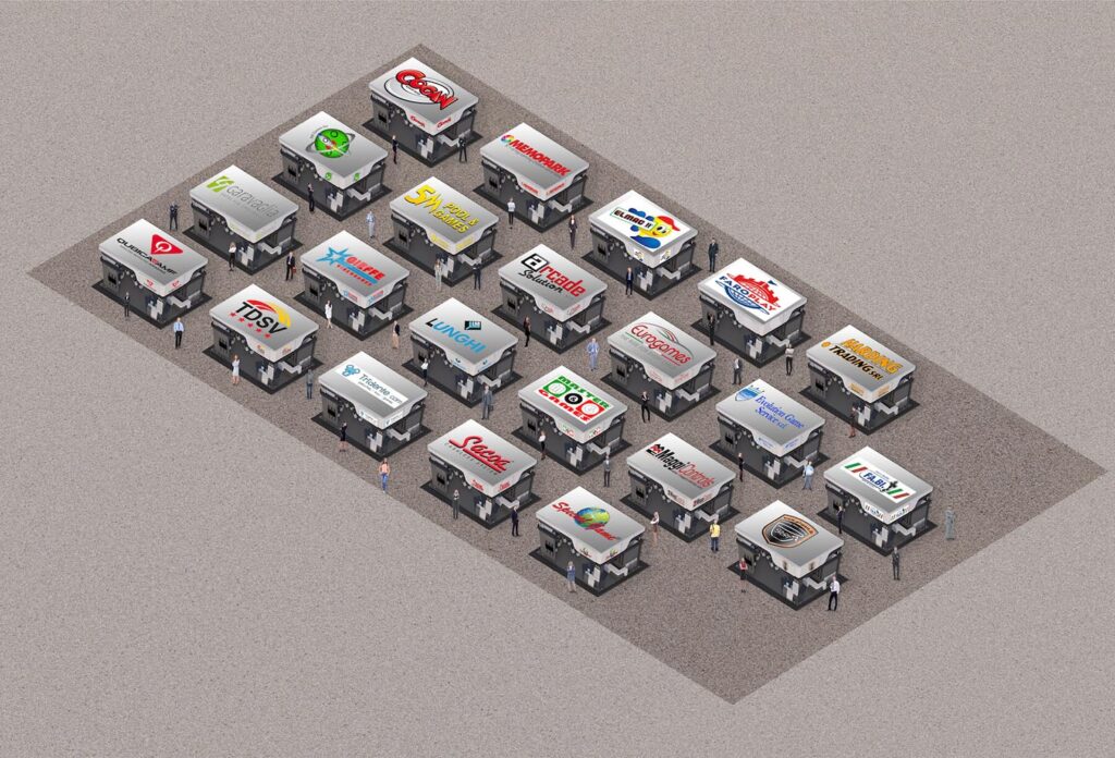 padiglione ok 2 FEE - Fiera dell'amusement a Bergamo con operatori del gioco