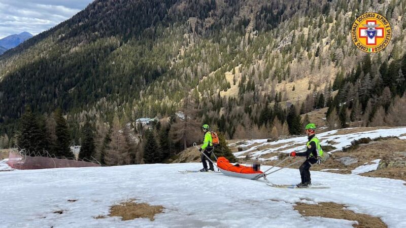 Scivola vicino alle piste da sci di Pescegallo, soccorso