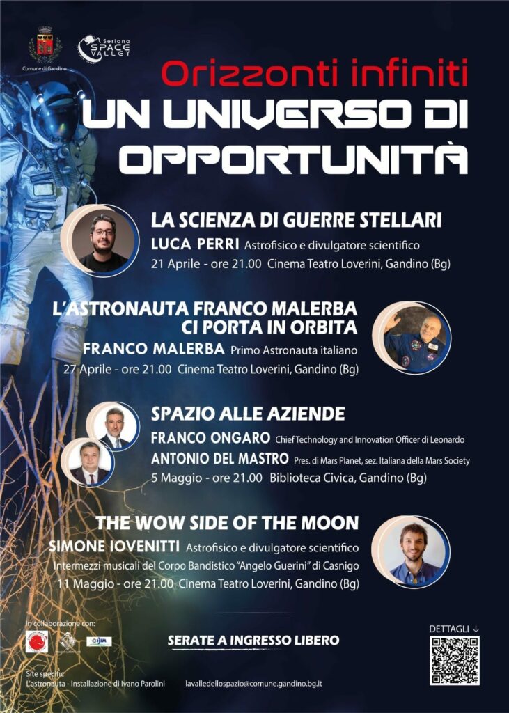 un universo di opportunita GANDINO VOLA NELLO SPAZIO: QUATTRO SERATE CON ORIZZONTI INFINITI
