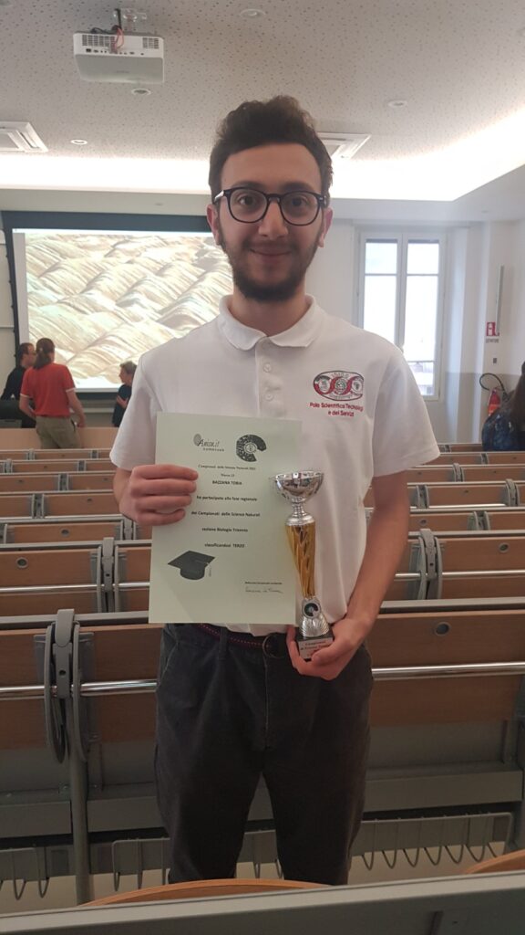 tobia bazzana TOBIA BAZZANA, DA GANDINO AI CAMPIONATI NAZIONALI DELLE SCIENZE NATURALI
