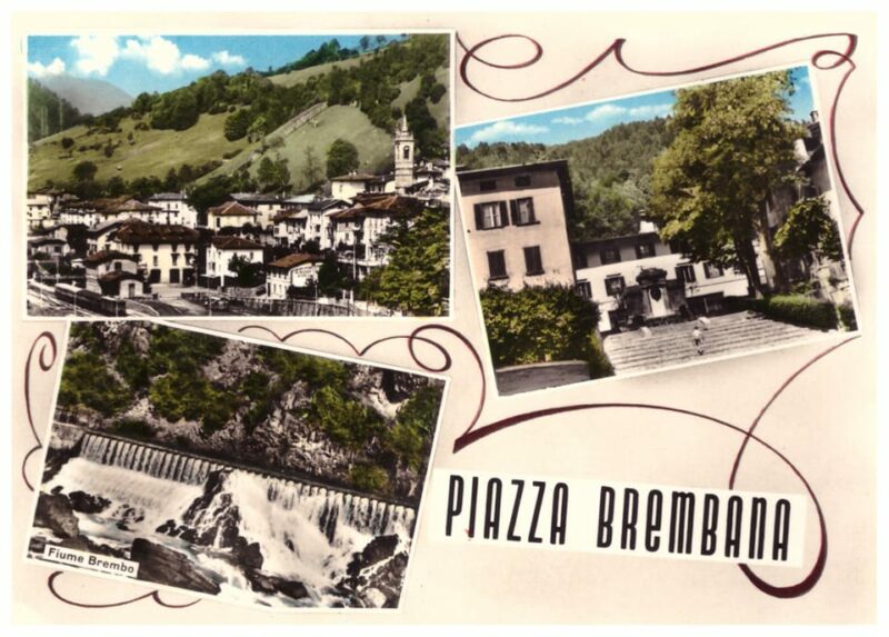 Piazza Brembana Cartolina epoca 2 scaled “SALUTI DA PIAZZA BREMBANA”, IN UN LIBRO CARTOLINE E RICORDI DEL PAESE