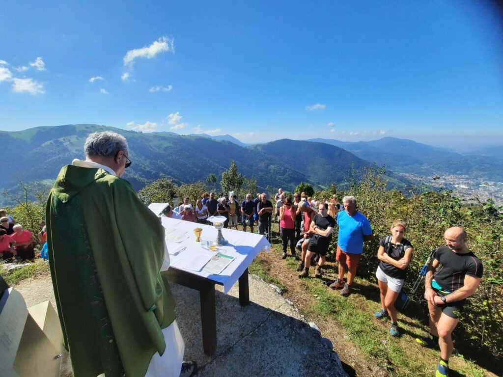 Domenica 3 settembre messa alla Croce di Corno a Gandino