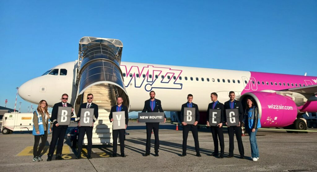 First Flight BEG BGY Inaugurato il collegamento tra Belgrado e Milano Bergamo operato da Wizz Air