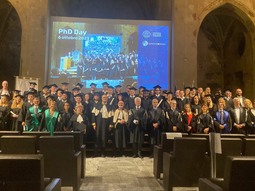 04. Neo dottori di ricerca in Aula Magna S. Agostino PhD Day UniBg PHD DAY 2023: UNIBG CELEBRA I SUOI 42 NEO DOTTORI DI RICERCA