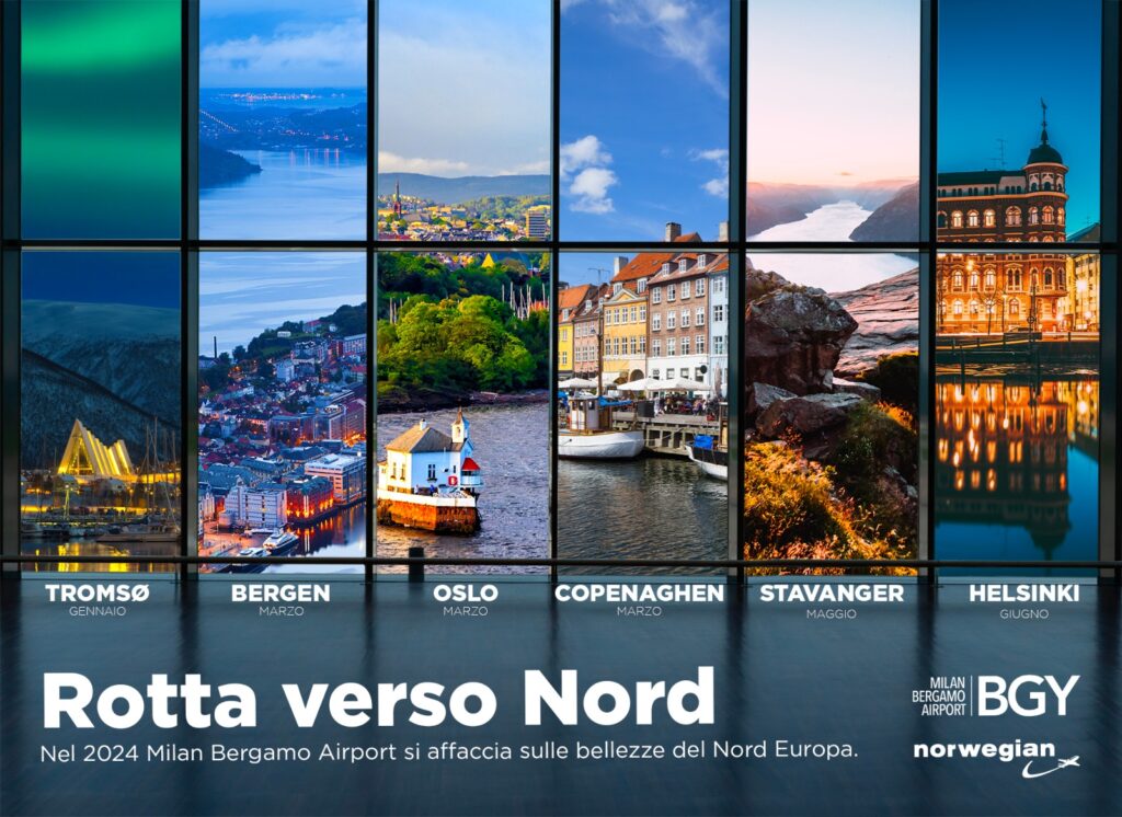 Norwegian Air Shuttle annuncia 6 rotte da Milano Bergamo nel 2024