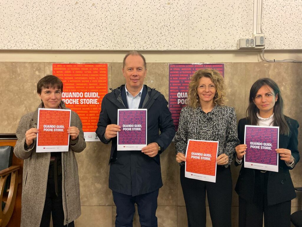 quando guidi poche storie NUOVA CAMPAGNA DI SENSIBILIZZAZIONE SUI TEMI DELLA SICUREZZA STRADALE