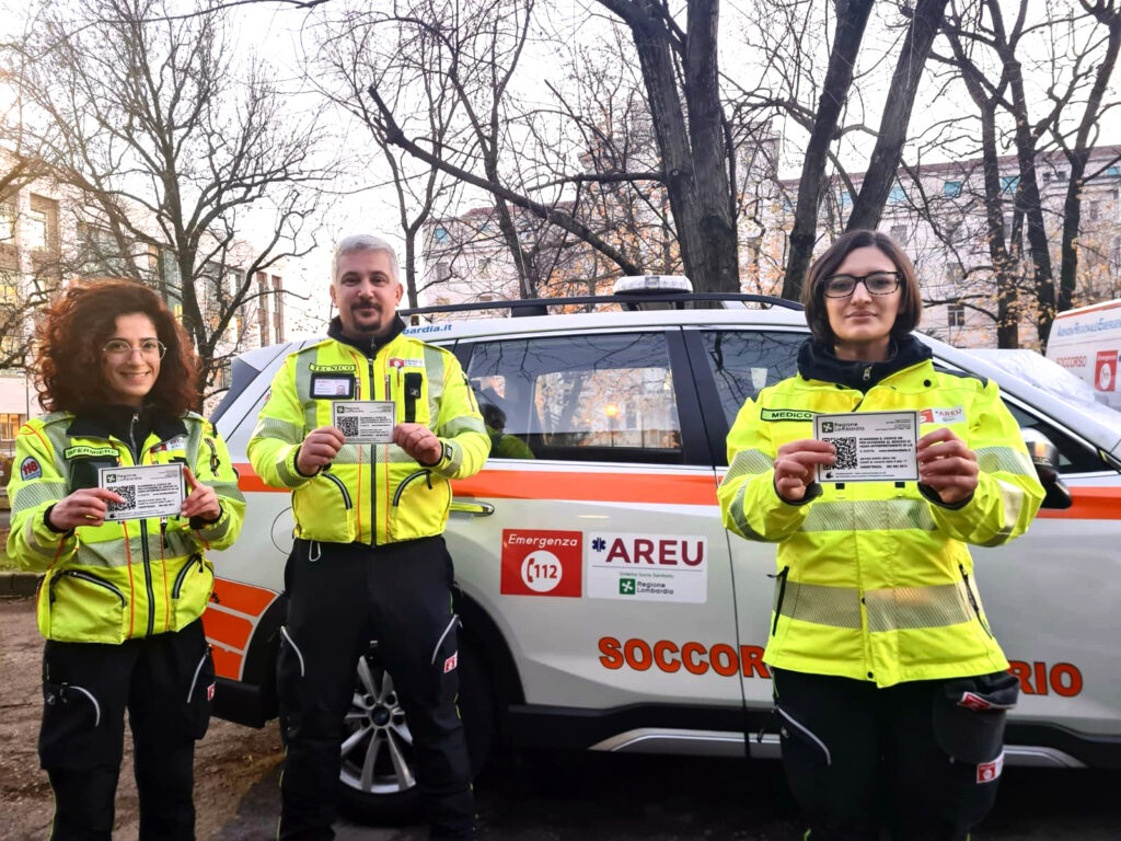 AREU LIS QRcode 1 Lombardia LIS sale in ambulanza per abbattere le barriere di comunicazione per i cittadini sordi